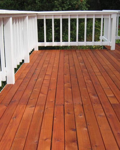 staining deck